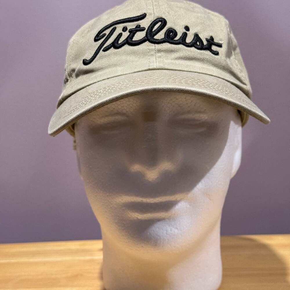 Titleist Disney Mickey Mouse Golf Tan Cotton Adjustable Strapback Hat